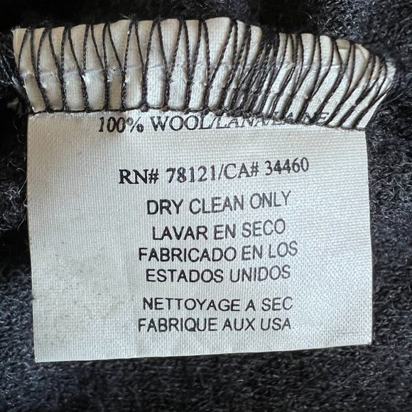 Eileen Fisher Wool Pull-On Pants In Charcoal Gray Size M - Picture 13 of 13